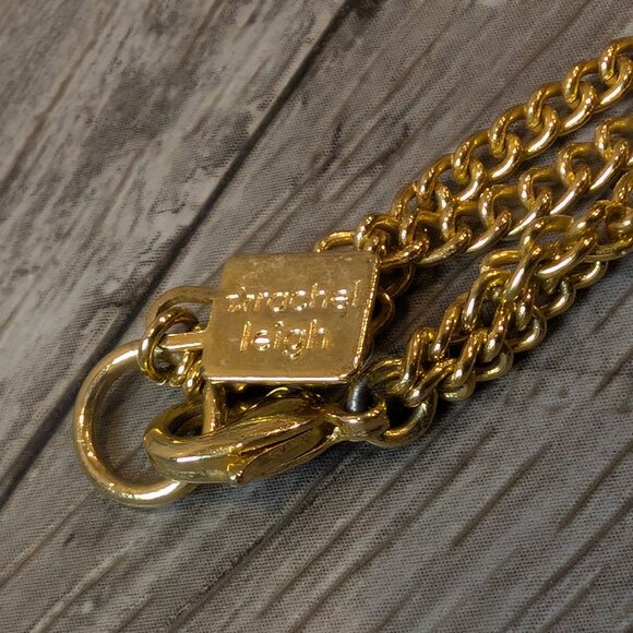 Rachel Leigh, Large Jeweled Pendant Gold Necklace, Retail $258, 17 inches - Picture 5 of 10